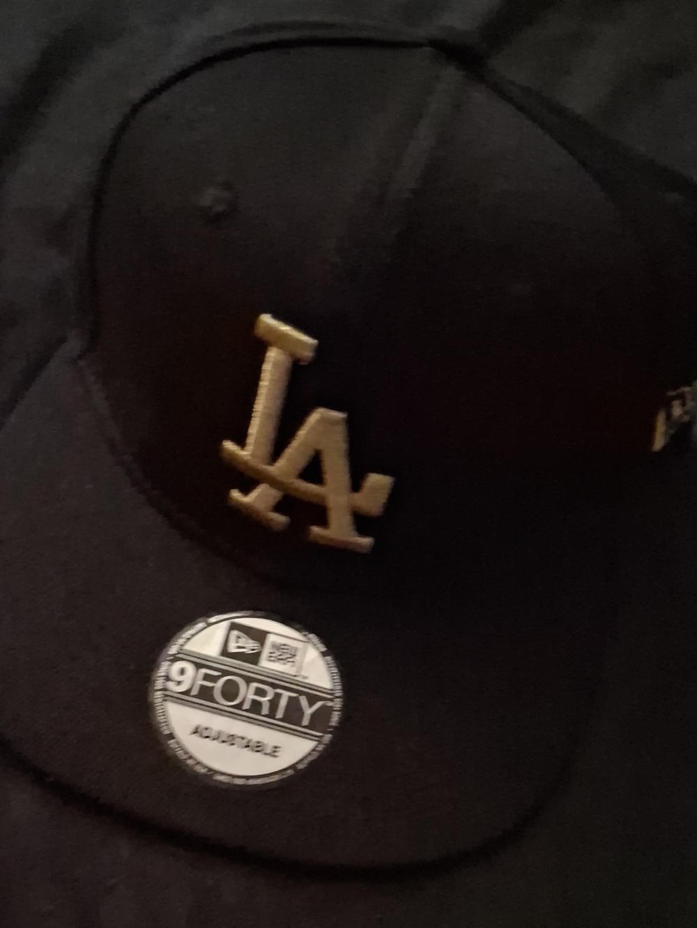 New Era Men’s Los Angeles Dodgers Black & Gold 9FORTY Adjustable Cap